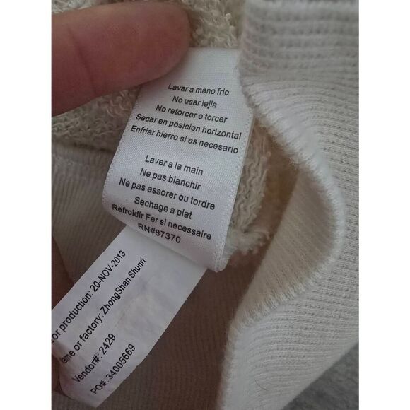 Women's Alo Pullover Sweatshirt Cowl‎ Neck Cream Color Size XS - Picture 6 of 9